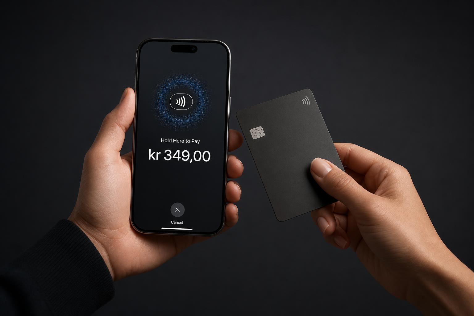 Tap to Pay-betaling på en telefon